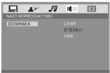 NAST.REPRODUKTORU DOWNMIX LT/RT STEREO VSS