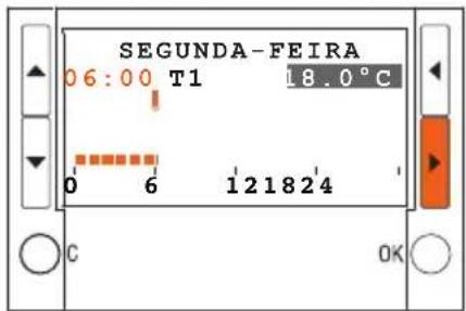 SEGUNDA-FEIRA 06:00 T1 18.0°C 0 6 121824 C OK
