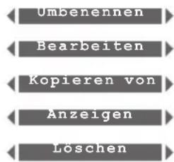 Umbenennen Bearbeiten Kopieren von Anzeigen Löschen