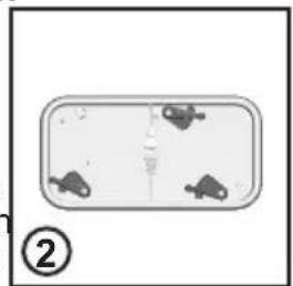 Simple diagram with a rectangular frame containing four small figures, no text or symbols present.