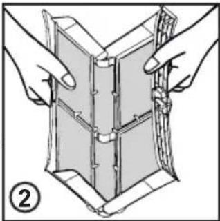 Illustration of hands assembling a mechanical component (no text or symbols visible).
