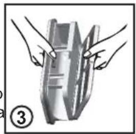 Illustration of hands holding a metallic object with a numbered label (3) in the corner, no text or symbols present.