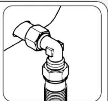 Technical line drawing of a mechanical joint or connector (no text or symbols)