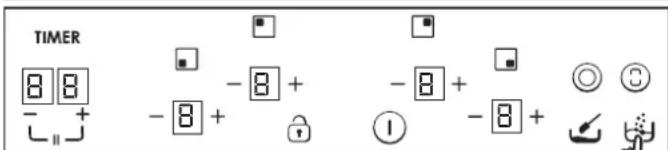 TIMER 8 8 - + - 8 + - 8 + ① - 8 + Ⓞ ③
