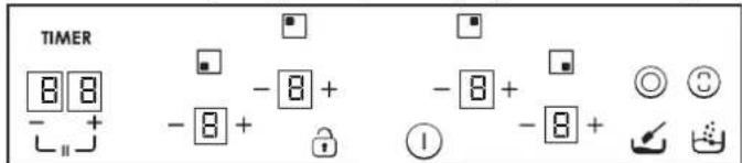 TIMER 8 8 - + - 8 + - 8 + - 8 + - 8 + ①