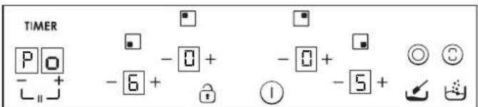 TIMER P - + -6 - 0 + - 0 + - 5 + - ① ◎ ② ●