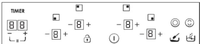 TIMER 8 8 - + - 8 + - 8 + - 8 + Ⓞ Ⓗ