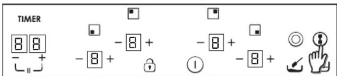 TIMER 8 8 - + - 8 + - 8 + - 8 + ① - 8 + Ⓞ!