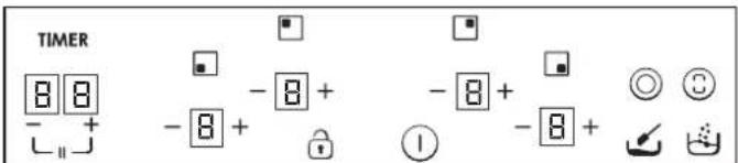 TIMER 8 8 - + - 8 + - 8 + - 8 + - ① - 8 + ◎ ③