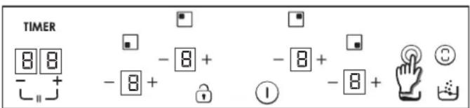 TIMER 8 8 - + - 8 + - 8 + - 8 + - 8 + - 8 + ①
