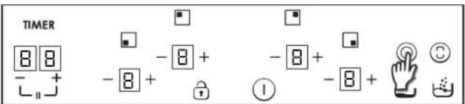 TIMER 8 8 - + - 8 + - 8 + - 8 + - 8 + ①