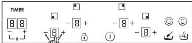 TIMER 8 8 - + - 8 + - 8 + - 8 + - 8 + ①