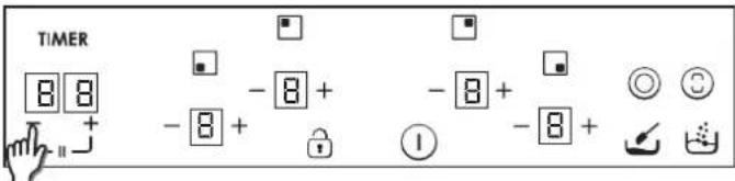 TIMER 8 8 - 8 + - 8 + - 8 + - 8 + ①