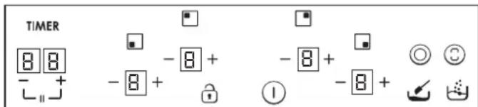 TIMER 8 8 - + - 8 + - 8 + - 8 + ① + - 8 + Ⓞ Ⓗ