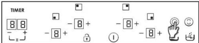 TIMER 8 8 - + - 8 + - 8 + - 8 + - 8 + - 8 + ①