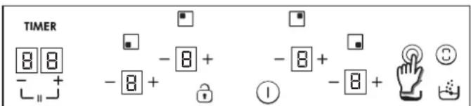 TIMER 8 8 - + - 8 + - 8 + - 8 + ① + - 8 + ②