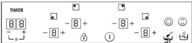 TIMER 8 8 - + - 8 + - 8 + - 8 + ① - 8 +