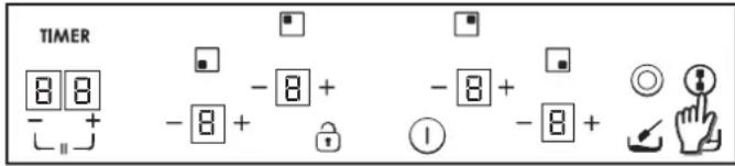 TIMER 8 8 - + - 8 + - 8 + - 8 + - 8 + ①