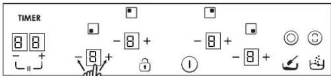 TIMER 8 8 - + - 8 + - 8 + - 8 + ① + - 8 + ◎ ③