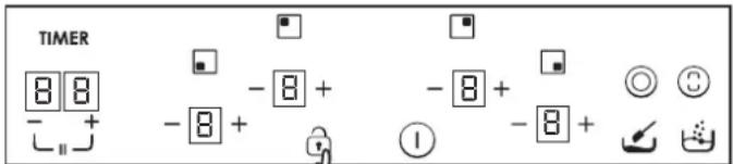 TIMER 8 8 - + - 8 + - 8 + - 8 + ① + - 8 + Ⓞ Ⓗ