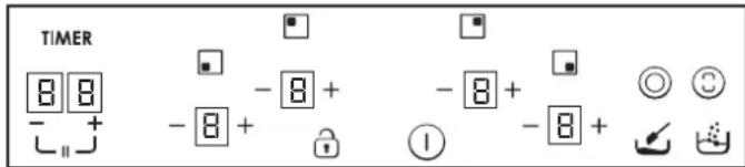 TIMER 8 8 - + - 8 + - 8 + - 8 + ① - 8 + ◎ 😊