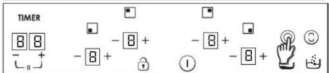 TIMER 8 8 - + - 8 + - 8 + - 8 + - 8 + ①