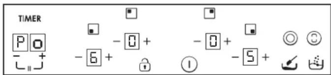 TIMER P - + -6 - - 0 + - 1 - 0 + - 5 + - ① ② ③