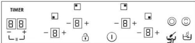 TIMER 8 8 - + - 8 + - 8 + - 8 + - 8 + ①