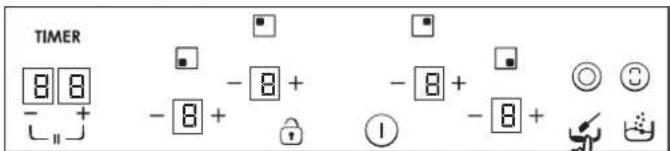 TIMER 8 8 - + - 8 + - 8 + - 8 + ① - 8 +