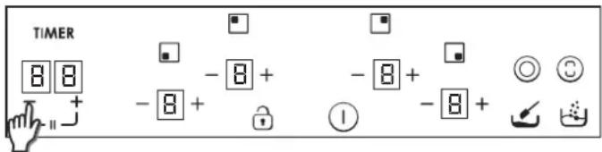 TIMER 8 8 - 8 + - 8 + - 8 + - 8 + ①