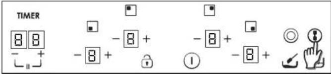 TIMER 8 8 - + - 8 + - 8 + - 8 + - 8 + ①