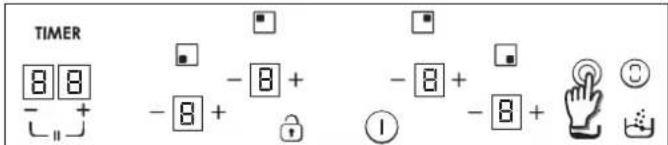 TIMER 8 8 - + - 8 + - 8 + - 8 + - 8 + ①