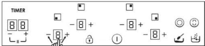 TIMER 8 8 - + - 8 + - 8 + - 8 + ① ◎ ③