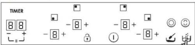 TIMER 8 8 - + - 8 + - 8 + - 8 + ① ②