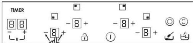 TIMER 8 8 - + - 8 + - 8 + - 8 + ① + - 8 + Ⓞ Ⓗ