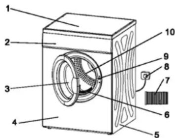 Kunft KDM2739 - Descripción de las piezas - 1