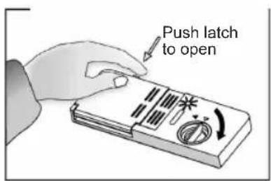 Push latch to open