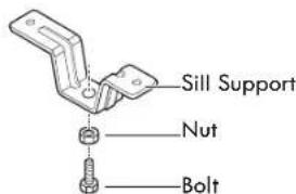 Sill Support Nut Bolt