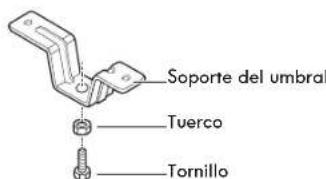 Soporte del umbral Tuerco Tornillo
