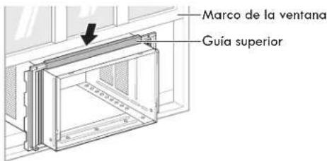 Marco de la ventana Guía superior
