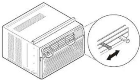 KENMORE 580.77107 - Ajustar la dirección del flujo de aire en forma horizontal - 1