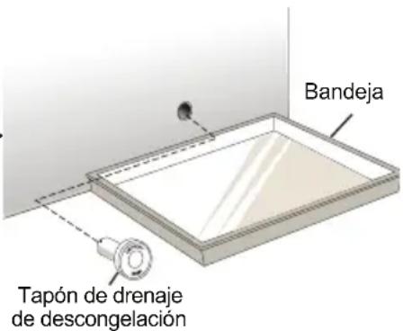 Bandeja Tapón de drenaje de descongelación