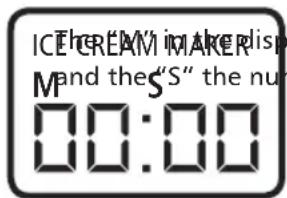 ICE CREAM MAKER DIS MP and the "S" the nu 00:00