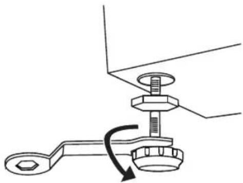 KENWOOD K712WM15 - levelling the washing machine - 1