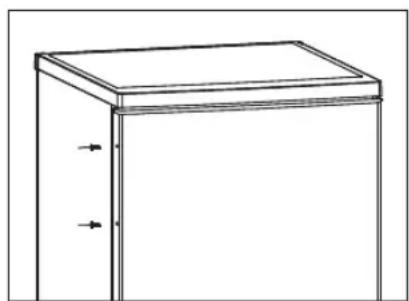 KENWOOD KNFD60X17 - installing the door handles - 1