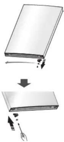 KENWOOD KNF55X17 - reversing the door swing - 5