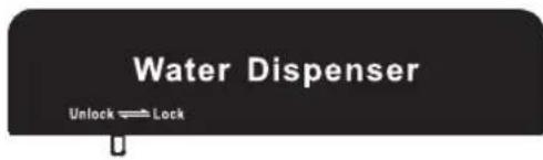 Water Dispenser Unlock Lock