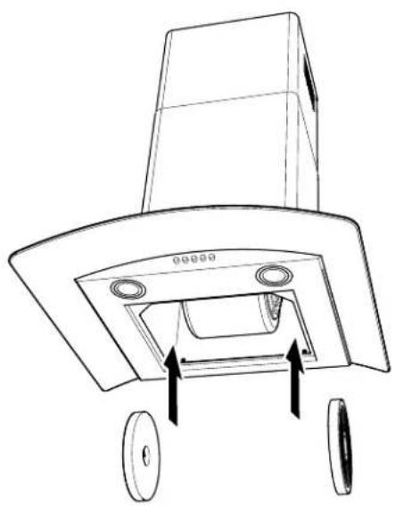 Technical line drawing of a mechanical device with wheels and a top component (no text or symbols)