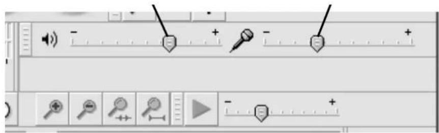Screenshot of a software interface toolbar with playback controls and tool icons