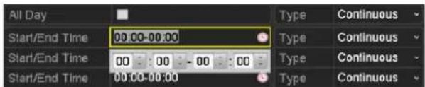 All Day Start/End Time 00.00-00.00 Start/End Time 00 00 - 00 00 Start/End Time 00.00-00.00 Type Continuous Type Continuous Type Continuous Type Continuous